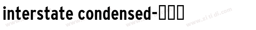 interstate condensed字体转换